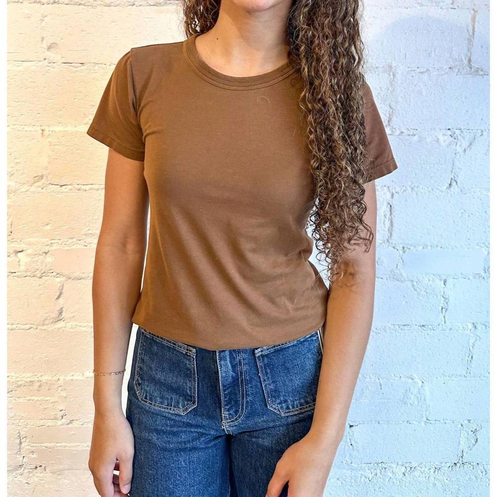 Project Social T Brown Short Sleeve Crewneck Tee